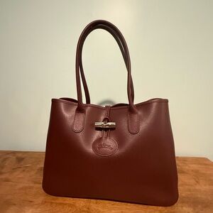 Longchamp Le Roseau Leather Tote Bag NWT